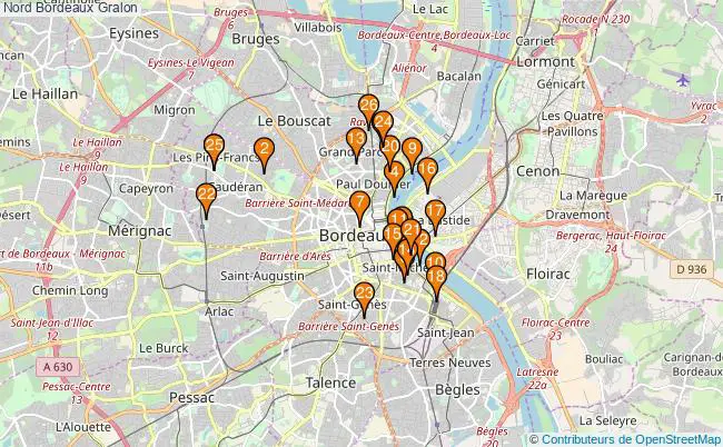 plan Nord Bordeaux Associations Nord Bordeaux : 26 associations