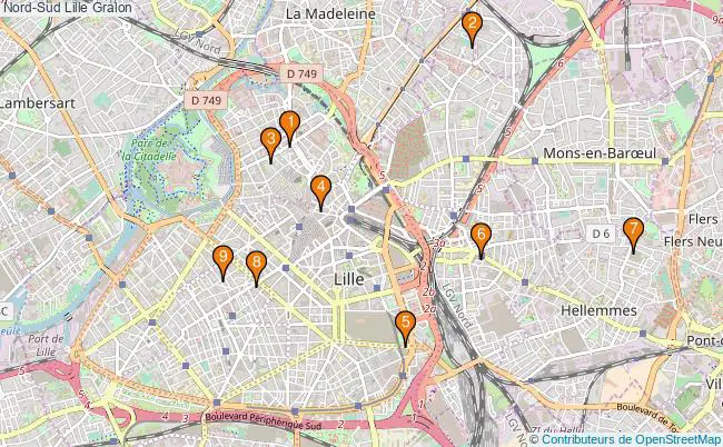 plan Nord-Sud Lille Associations Nord-Sud Lille : 9 associations