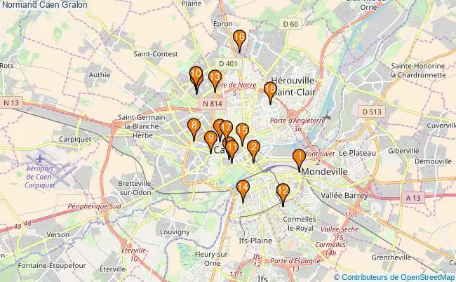plan Normand Caen Associations normand Caen : 22 associations
