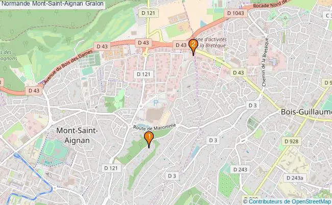 plan Normande Mont-Saint-Aignan Associations normande Mont-Saint-Aignan : 3 associations