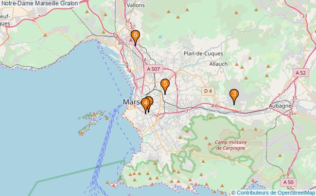 plan Notre-Dame Marseille Associations Notre-Dame Marseille : 6 associations