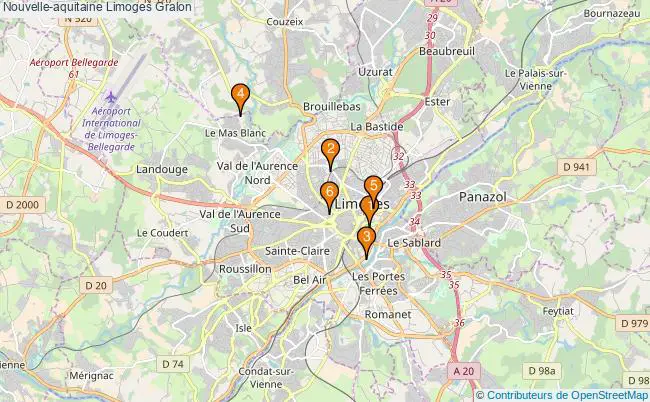 plan Nouvelle-aquitaine Limoges Associations nouvelle-aquitaine Limoges : 12 associations