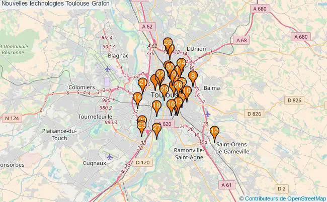 plan Nouvelles technologies Toulouse Associations nouvelles technologies Toulouse : 49 associations