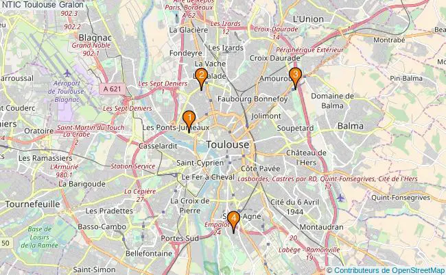 plan NTIC Toulouse Associations NTIC Toulouse : 5 associations