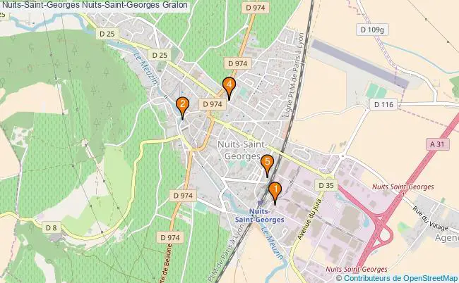 plan Nuits-Saint-Georges Nuits-Saint-Georges Associations Nuits-Saint-Georges Nuits-Saint-Georges : 7 associations