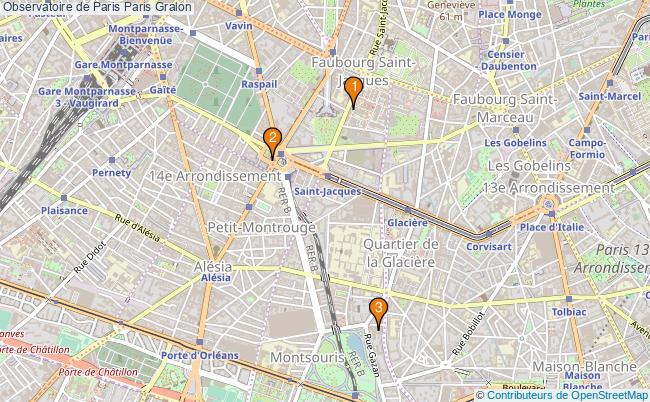 plan Observatoire de Paris Paris Associations observatoire de Paris Paris : 3 associations