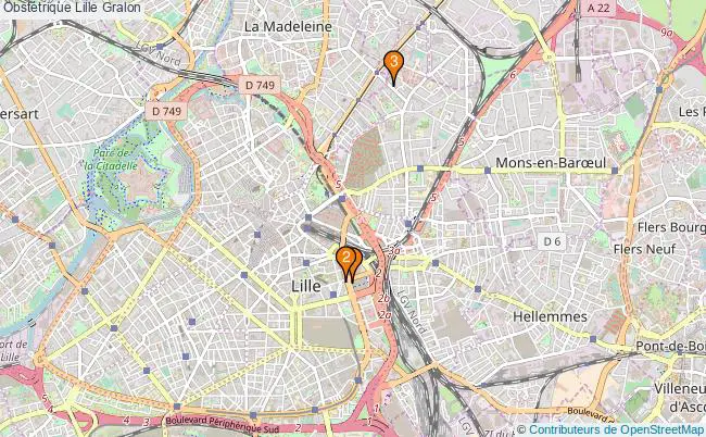 plan Obstétrique Lille Associations Obstétrique Lille : 3 associations
