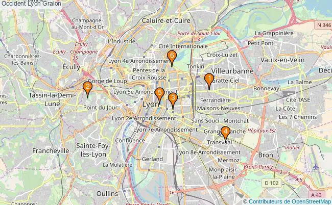 plan Occident Lyon Associations Occident Lyon : 8 associations