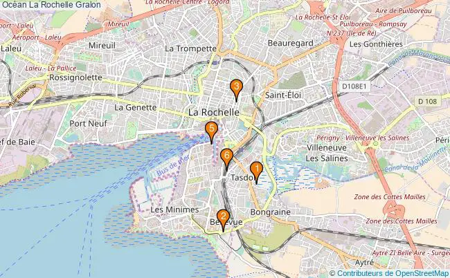 plan Océan La Rochelle Associations Océan La Rochelle : 6 associations