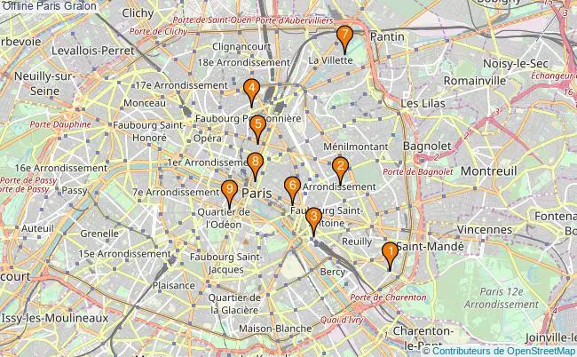 plan Offline Paris Associations Offline Paris : 9 associations