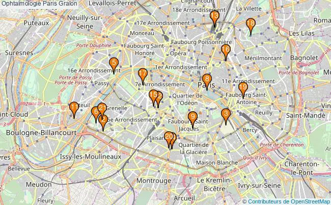 plan Ophtalmologie Paris Associations ophtalmologie Paris : 36 associations