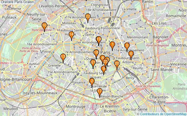plan Oratoire Paris Associations oratoire Paris : 32 associations