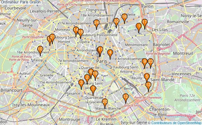 plan Ordinateur Paris Associations ordinateur Paris : 31 associations