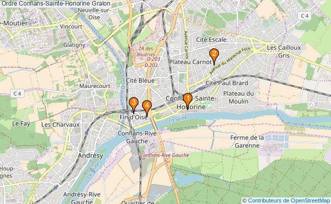 plan Ordre Conflans-Sainte-Honorine Associations ordre Conflans-Sainte-Honorine : 4 associations