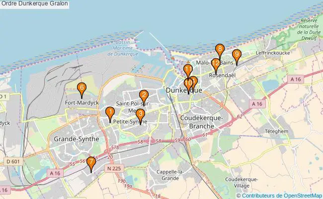 plan Ordre Dunkerque Associations ordre Dunkerque : 12 associations