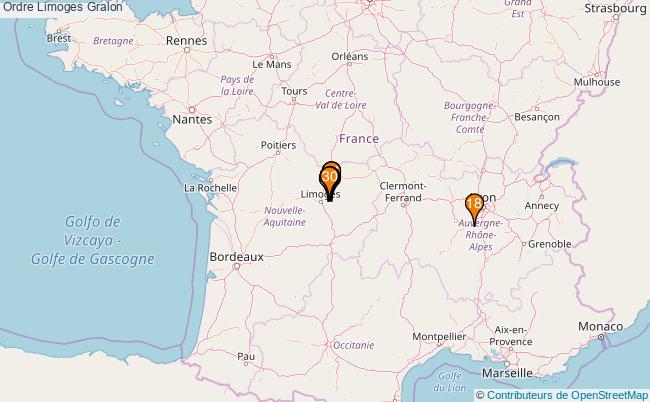 plan Ordre Limoges Associations ordre Limoges : 32 associations