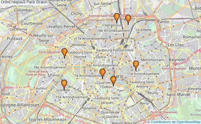 plan Ordre religieux Paris Associations ordre religieux Paris : 8 associations