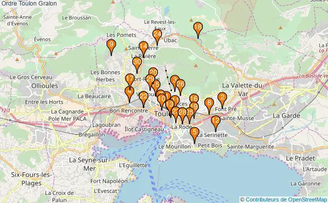 plan Ordre Toulon Associations ordre Toulon : 42 associations