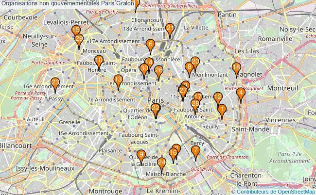 plan Organisations non gouvernementales Paris Associations organisations non gouvernementales Paris : 47 associations