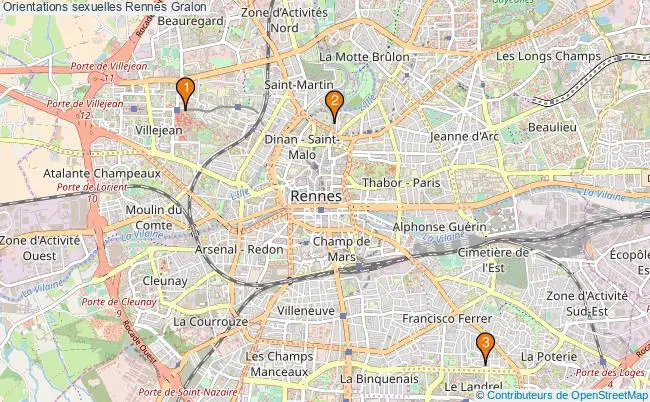 plan Orientations sexuelles Rennes Associations orientations sexuelles Rennes : 4 associations