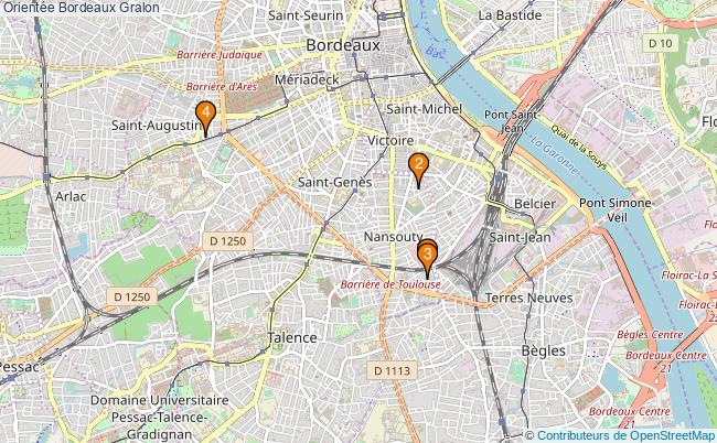 plan Orientée Bordeaux Associations Orientée Bordeaux : 3 associations