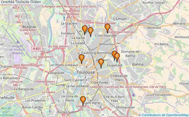 plan Orientée Toulouse Associations Orientée Toulouse : 7 associations