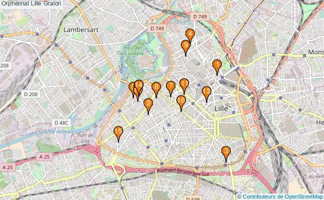 plan Orphelinat Lille Associations orphelinat Lille : 18 associations