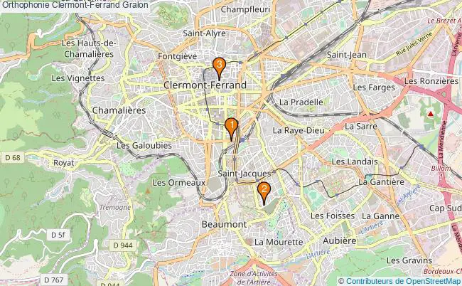 plan Orthophonie Clermont-Ferrand Associations orthophonie Clermont-Ferrand : 4 associations