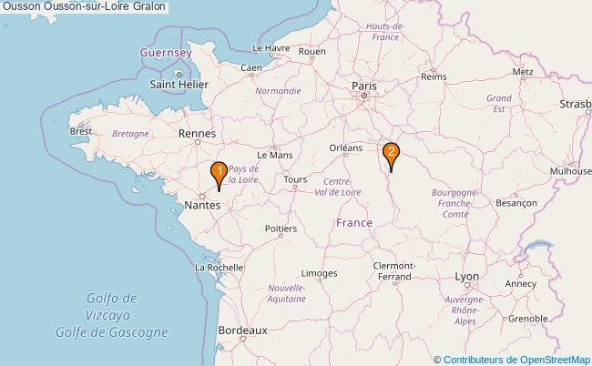 plan Ousson Ousson-sur-Loire Associations ousson Ousson-sur-Loire : 2 associations
