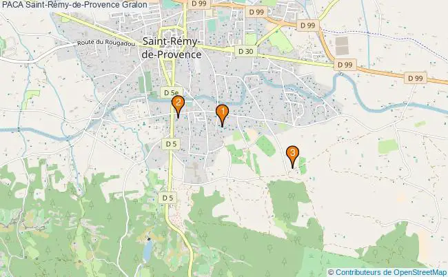 plan PACA Saint-Rémy-de-Provence Associations PACA Saint-Rémy-de-Provence : 3 associations