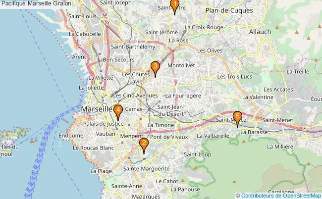 plan Pacifique Marseille Associations Pacifique Marseille : 5 associations