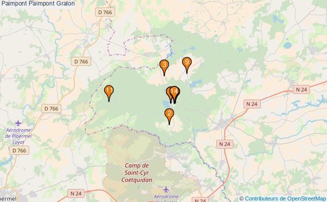 plan Paimpont Paimpont Associations Paimpont Paimpont : 15 associations