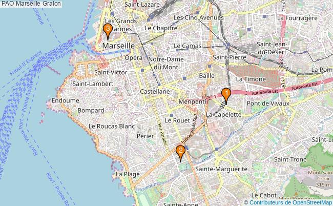 plan PAO Marseille Associations PAO Marseille : 3 associations
