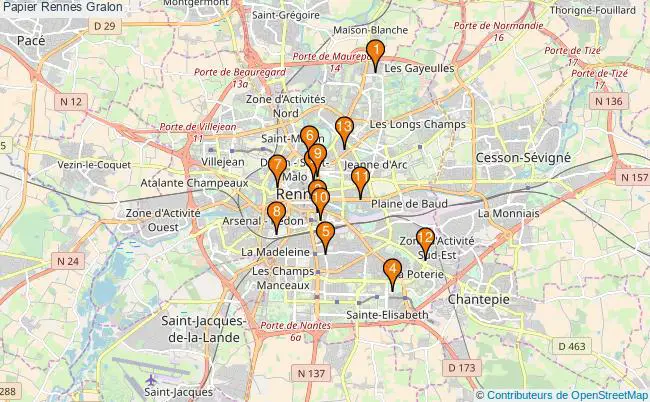 plan Papier Rennes Associations papier Rennes : 15 associations
