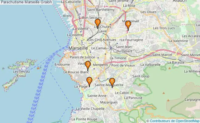 plan Parachutisme Marseille Associations parachutisme Marseille : 3 associations