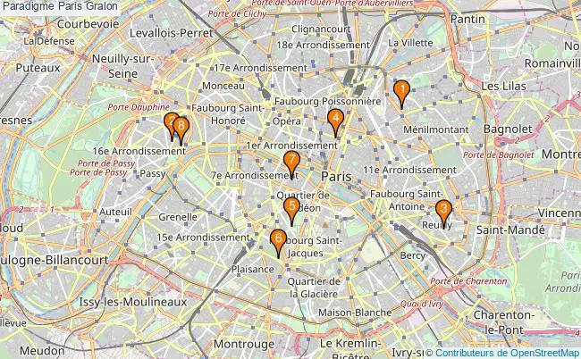 plan Paradigme Paris Associations paradigme Paris : 16 associations
