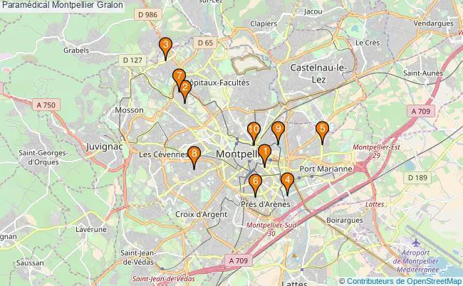 plan Paramédical Montpellier Associations paramédical Montpellier : 14 associations