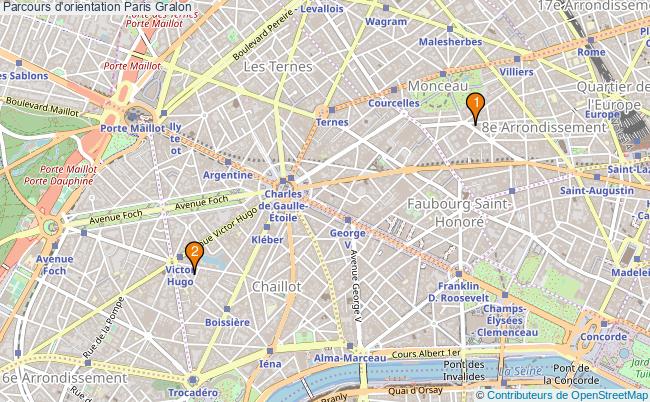 plan Parcours d'orientation Paris Associations parcours d'orientation Paris : 3 associations