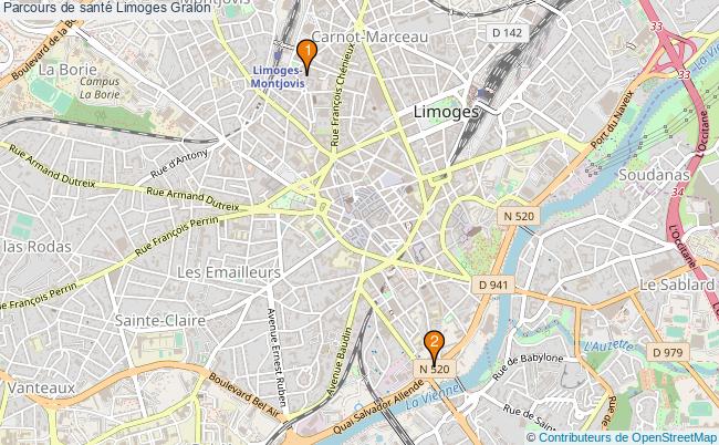 plan Parcours de santé Limoges Associations parcours de santé Limoges : 3 associations