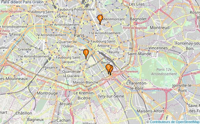 plan Paris diderot Paris Associations paris diderot Paris : 5 associations