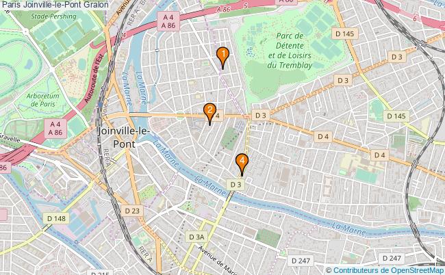 plan Paris Joinville-le-Pont Associations Paris Joinville-le-Pont : 4 associations