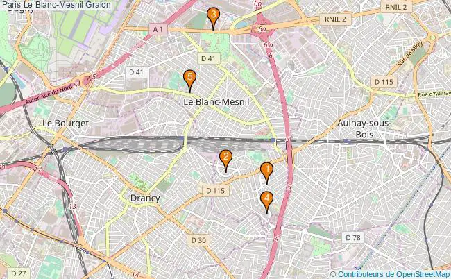 plan Paris Le Blanc-Mesnil Associations Paris Le Blanc-Mesnil : 3 associations