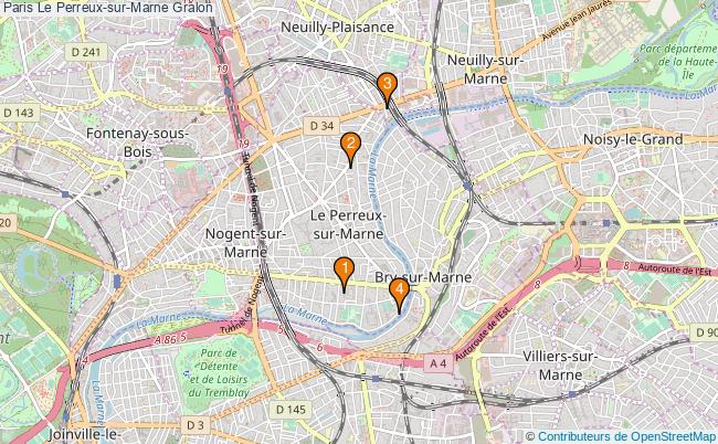 plan Paris Le Perreux-sur-Marne Associations Paris Le Perreux-sur-Marne : 5 associations