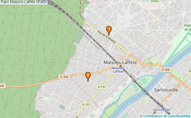 plan Paris Maisons-Laffitte Associations Paris Maisons-Laffitte : 3 associations