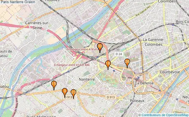 plan Paris Nanterre Associations Paris Nanterre : 54 associations