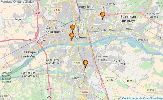 plan Paroisse Orléans Associations paroisse Orléans : 6 associations