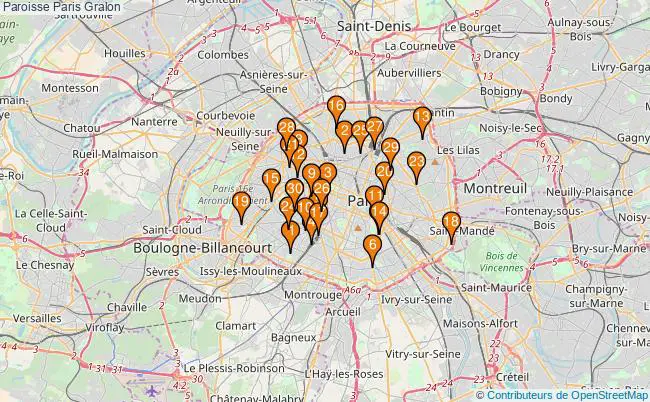 plan Paroisse Paris Associations paroisse Paris : 86 associations