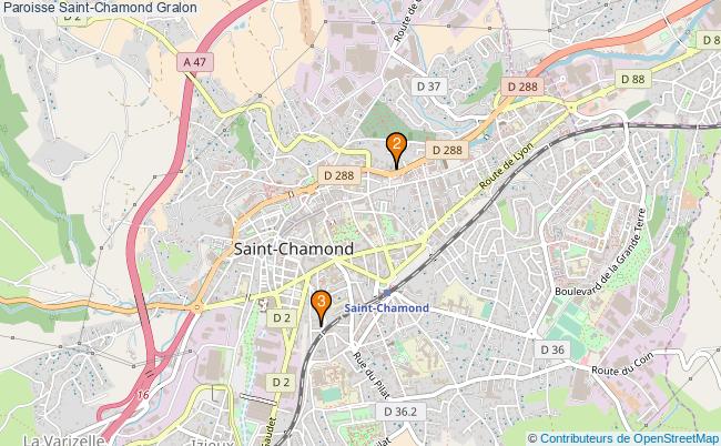 plan Paroisse Saint-Chamond Associations paroisse Saint-Chamond : 5 associations