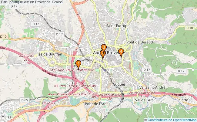 plan Parti politique Aix en Provence Associations parti politique Aix en Provence : 4 associations