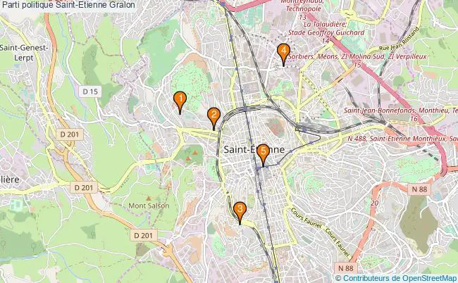 plan Parti politique Saint-Etienne Associations parti politique Saint-Etienne : 7 associations